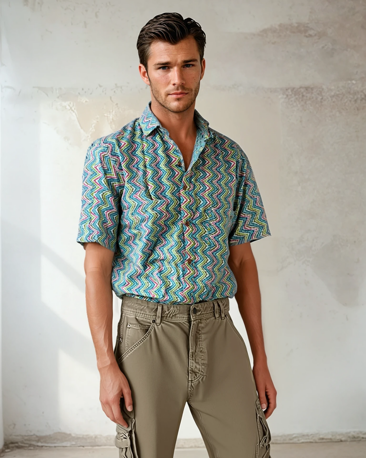 Short Sleeve Cotton Shirt